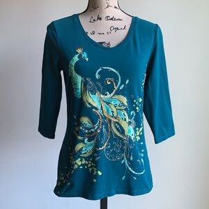 Christopher & Banks peacock top